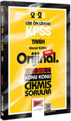 Yargı 2026 KPSS Lise Ön Lisans Tarih Orijinal 2010-2024 Konu Konu Çıkmış Sorular