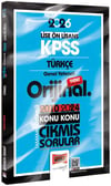 Yargı 2026 KPSS Lise Ön Lisans Türkçe Orijinal 2010-2024 Konu Konu Çıkmış Sorular