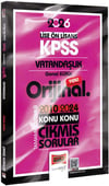 Yargı 2026 KPSS Lise Ön Lisans Vatandaşlık Orijinal 2010-2024 Konu Konu Çıkmış Sorular