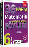 Yargı Ders Arkadaşım 6. Sınıf Matematik 36 Haftalık Ödev Föyleri