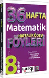 Yargı Ders Arkadaşım 8.Sınıf Matematik 32+4 Haftalık Ödev Föyleri