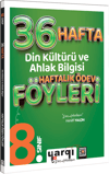 Yargı Ders Arkadaşım 8. Sınıf Din Kültürü ve Ahlak Bilgisi 36 Haftalık Ödev Föyleri