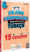 Yargı Ders Arkadaşım 8. Sınıf Tamamı Video Çözümlü Türkçe 15 Branş Denemeleri