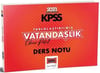 Yargı Yayınları 2023 KPSS Vatandaşlık Tablolaştırılmış Ders Notu