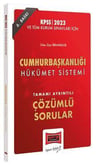 Yargı Yayınları 2023 KPSS ve Tüm Kurum Sınavları İçin Cumhurbaşkanlığı Hükümet Sistemi Tamamı Ayrıntılı Çözümlü Sorular