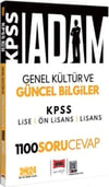 Yargı Yayınları 2024 KPSS Adam Genel Kültür Güncel Bilgiler 1100 Soru Cevap