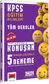 Yargı Yayınları 2024 KPSS Eğitim Bilimleri Tüm Dersler Tamamı Çözümlü Konuşan 5 Deneme