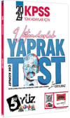 Yargı Yayınları 2024 KPSS Tüm Adaylar İçin 5Yüz Vatandaşlık Çek Kopart Yaprak Test