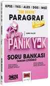 Yargı Yayınları 2024 KPSS YKS MSÜ Bay Panik Yok Paragraf Zor Seviye Tamamı Çözümlü Soru Bankası