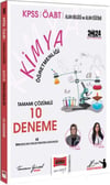 Yargı Yayınları 2024 ÖABT Kimya Tamamı Çözümlü 10 Deneme Sınavı