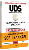 Yargı Yayınları 2024 UDS T.C Kültür ve Turizm Bakanlığı Ortak Konular Açıklamalı Çözümlü Soru Bankası