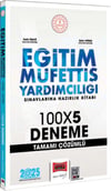 Yargı Yayınları 2025 Eğitim Müfettiş Yardımcılığı Sınavlarına Hazırlık Kitabı 100 x 5 Deneme