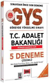 Yargı Yayınları 2025 GYS Adalet Bakanlığı Mübaşir 5 Deneme