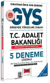 Yargı Yayınları 2025 GYS Adalet Bakanlığı Memur Merkez Teşkilat 5 Deneme