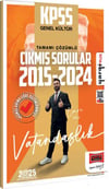 Yargı Yayınları 2025 KPSS Genel Kültür 2015 2024 Vatandaşlık Konularına Göre Düzenlenmiş Tamamı Çözümlü Çıkmış Sorular
