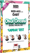 Yargı Yayınları 2025 MEB AGS İçin ÖABT Okul Öncesi Öğretmenliği Yaprak Test