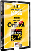 Yargı Yayınları 2026 KPSS Lise Önlisans Tarih Orijinal 2010-2024 Konu Konu Çıkmış Sorular