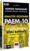 Yargı Yayınları 2026 PAEM Komiser Yardımcılığı Sınavlarına Hazırlık Analitik Düşünme Sözel Sayısal Soru Bankası