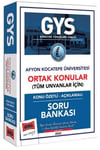 Yargı Yayınları Afyon Kocatepe Üniversitesi GYS Konu Özetli Açıklamalı Soru Bankası