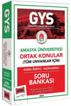 Yargı Yayınları Amasya Üniversitesi GYS Konu Özetli Açıklamalı Soru Bankası