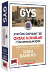 Yargı Yayınları Atatürk Üniversitesi GYS Konu Özetli Açıklamalı Soru Bankası