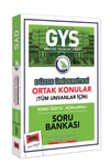 Yargı Yayınları GYS Düzce Üniversitesi Ortak Konular Konu Özetli Açıklamalı Soru Bankası
