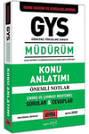 Yargı Yayınları GYS Kamu Kurum ve Kuruluşlarında MÜDÜRÜM Konu Anlatımı
