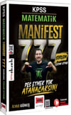 Yargı Yayınları KPSS Matematik Manifest Serisi 777 Soruda Tamamı Video Çözümlü Tekrar Kitabı