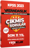 Yediiklim 2023 KPSS GK Vatandaşlık Konularına Göre Tamamı Çözümlü Son 11 Yıl Çıkmış Sorular