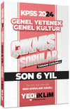 Yediiklim 2024 KPSS Lisans Genel Yetenek Genel Kültür Son 6 Yıl Tamamı Çözümlü Çıkmış Sorular