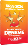 Yediiklim 2024 KPSS ÖSYM Ne Sorar Ortaöğretim Önlisans  8+3 Deneme Seti