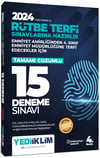 Yediiklim 2024 Polis Meslek İçi Rütbe Terfi Sınavlarına Hazırlık Tamamı Çözümlü 15 Deneme Sınavı
