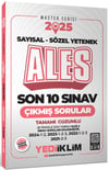 Yediiklim 2025 ALES Sayısal Sözel Yetenek Tamamı Çözümlü Son 10 Sınav Çıkmış Sorular 