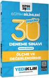 Yediiklim 2025 KPSS Eğitim Bilimleri 30 Popüler Ölçme ve Değerlendirme Tamamı Çözümlü Deneme Sınavı