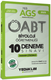 Yediiklim 2025 MEB AGS ÖABT Biyoloji Öğretmenliği Tamamı Çözümlü 10 Deneme Sınavı