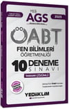 Yediiklim 2025 MEB AGS ÖABT Fen Bilimleri Öğretmenliği Tamamı Çözümlü 10 Deneme Sınavı