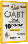Yediiklim 2025 MEB AGS ÖABT Türkçe Öğretmenliği Tamamı Çözümlü 10 Deneme Sınavı