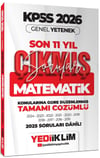 Yediiklim 2026 KPSS Genel Yetenek Matematik Konularına Göre Tamamı Çözümlü Son 11 Yıl Çıkmış Sorular