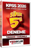 Yediiklim 2026 KPSS Lisans GY-GK Net Arttıran Deneme Seti 