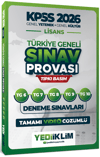 Yediiklim 2026 KPSS Lisans GY-GK Türkiye Geneli Sınav Provası Tıpkı Basım 6-7-8-9-10 Deneme Sınavları Tamamı Video Çözümlü
