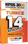 Yediiklim 2026 KPSS Ortaöğretim Ön Lisans GY Türkçe Matematik Tamamı Çözümlü 14 Deneme Seti