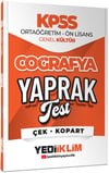 Yediiklim 2026 KPSS Ortaöğretim Ön Lisans Coğrafya Çek Kopart Yaprak Test