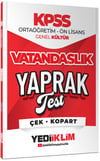 Yediiklim 2026 KPSS Ortaöğretim Ön Lisans Vatandaşlık Çek Kopart Yaprak Test