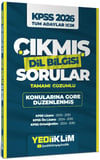 Yediiklim 2026 KPSS Tüm Adaylar İçin Dil Bilgisi Tamamı Çözümlü Çıkmış Sorular Konularına Göre Düzenlenmiş