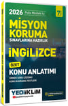 Yediiklim 2026 Polis Meslek İçi Misyon Koruma Sınavlarına Hazırlık İngilizce Konu Anlatımlı Soru Bankası