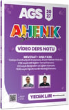Yediiklim 2027 AGS Ahenk Serisi Mevzuat Anayasa Video Ders Notu ve Soru Bankası Seti