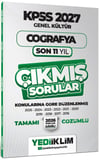 Yediiklim 2027 KPSS Genel Kültür Coğrafya Konularına Göre Tamamı Çözümlü Son 11 Yıl Çıkmış Sorular