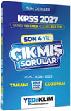 Yediiklim 2027 KPSS Genel Yetenek Genel Kültür Son 4 Yıl Tamamı Çözümlü Çıkmış Sorular