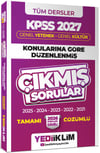 Yediiklim 2027 KPSS Genel Yetenek Genel Kültür Konularına Göre Düzenlenmiş Tamamı Çözümlü Çıkmış Sorular