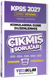 Yediiklim 2027 KPSS Genel Yetenek Konularına Göre Düzenlenmiş Tamamı Çözümlü Çıkmış Sorular